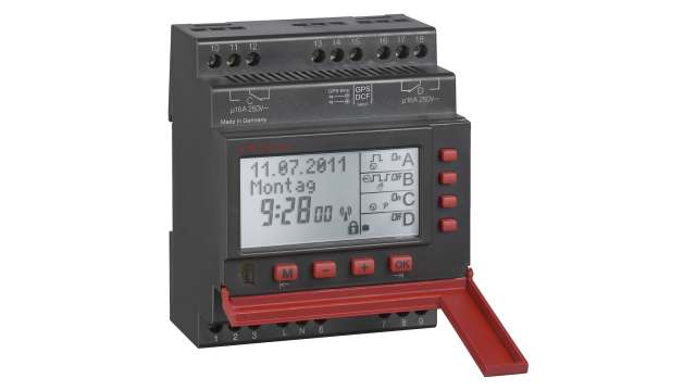 Muller Digital SC DIN Rail Time Switch, 2-Channel 230 V | SC 98.20 pro