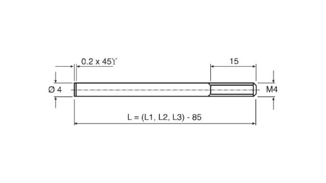 Vega Stainless Steel Electrode for Use with Vegacon66 | CON 66 ST ST ROD