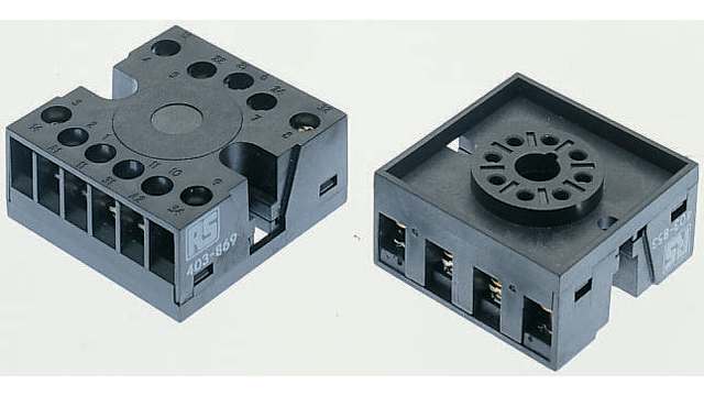 Tempatron DIN Rail Relay Socket, for use with 11 Pin Relay, 11 Pin Timer, Octal Relay, Octal Timer | CDSR11