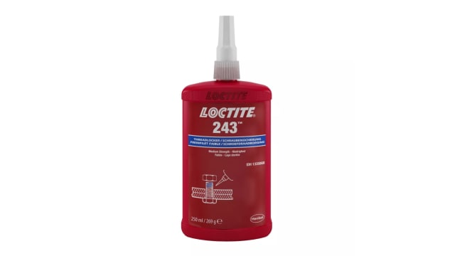 Loctite Loctite 243 Blue Threadlocking Adhesive, 250 ml, 24 h Cure Time | LOCTITE® 243