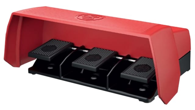 Bernstein AG Foot Switch Momentary Foot Switch - Aluminium Case Material, 3NO/3NC | 6063611026