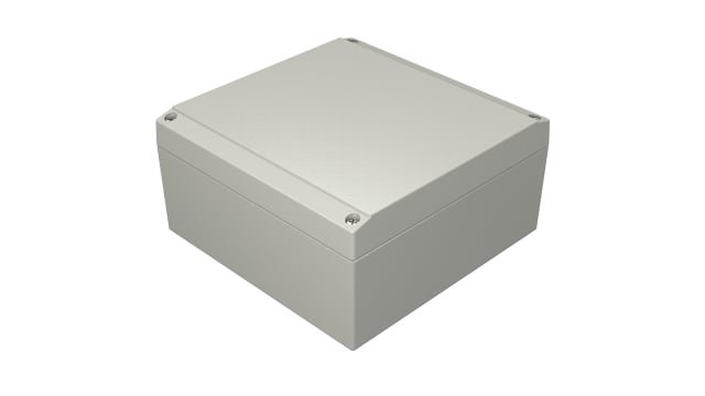 Rose Aluform Series Grey Grey Lid Die Cast Aluminium Enclosure, IP66, IK09 160 mm, 160 mm, 160 mm | 041616080