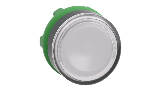 Schneider Electric ZB5 Series White Spring Return Push Button Head, 22 mm Cutout, IP66, IP69K, IP67 | ZB5AW313