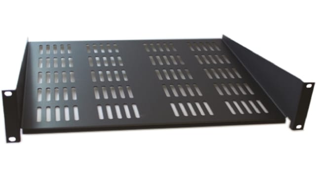 CAMDENBOSS Logic Series Black Cantilever Shelf, 2 U, 20kg Load, 446 mm x 400 mm | CAX2TY400