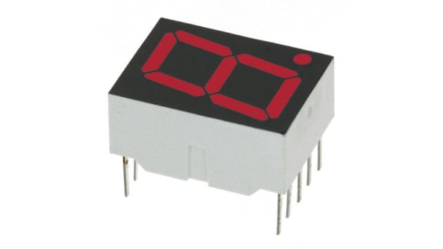 HDSP-H103 Broadcom 1 7 Segment LED Display Cathode Red 4.2mcd Right Side 14.2 mm | HDSP-H103