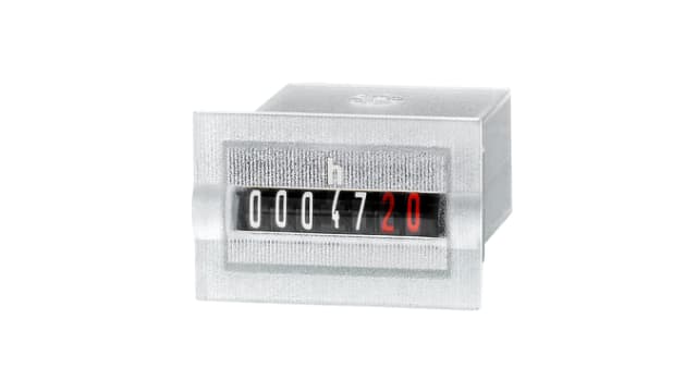 Kubler HK 47.20 Hour Meter, 7 Digit, 4.5 → 35 V dc | 3.060.200.383