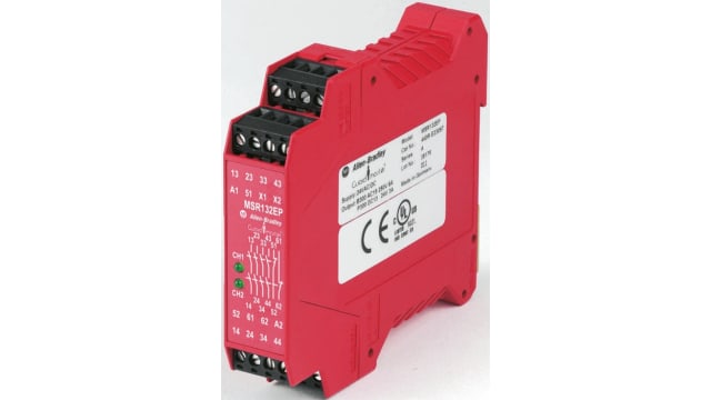 Allen Bradley Guardmaster 440-R Series Input/Output Module, 1 Inputs, 6 Outputs, 24 V dc, 4 NO/2 NC | 440R-E23097