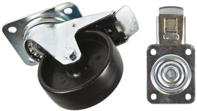 Tente Braked Swivel Castor Wheel, 150kg Capacity, 100mm Wheel | 3477POO100P62