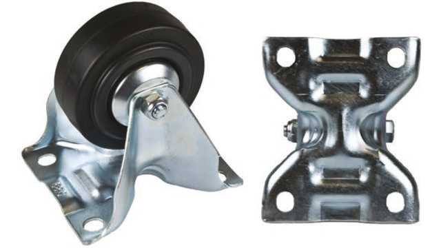 Tente Fixed Castor Wheel, 70kg Capacity, 80mm Wheel | 3478PVO080P62PAF