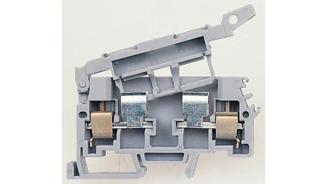 Entrelec 1SNA110368R1200 DR Series Fused DIN Rail Terminal Grey, 4 to 6 mm², 1-Level Fused, Screw | 1SNA110368R1200