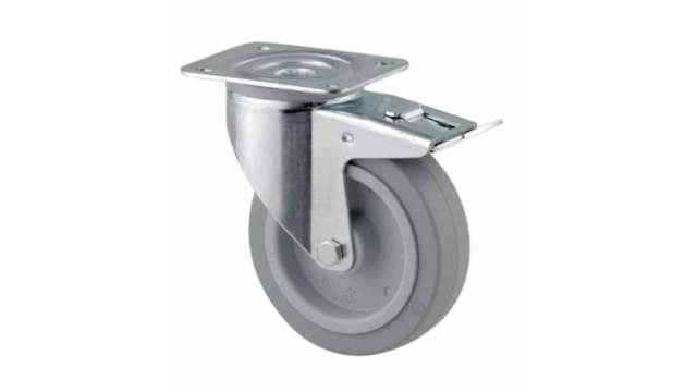 Tente Braked Swivel Castor Wheel, 400kg Capacity, 200mm Wheel | 956050