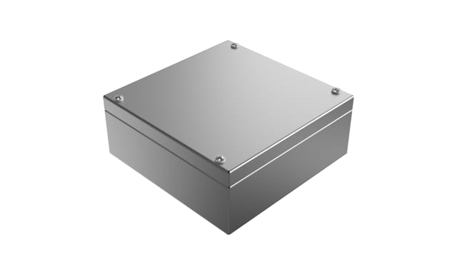 Rose Stainless Steel Enclosures Series Stainless Steel Wall Box, IP66, IECEx, ATEX, 200 mm x 200 mm x 81 mm | 372020080