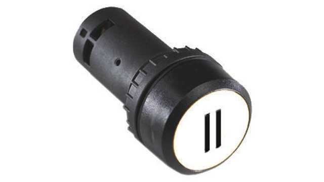 ABB Compact Series Illuminated Push Button Switch, Momentary, Panel, 22 mm Cutout, SPST, IP69K | 1SFA619120R1015  CP12-10W-10