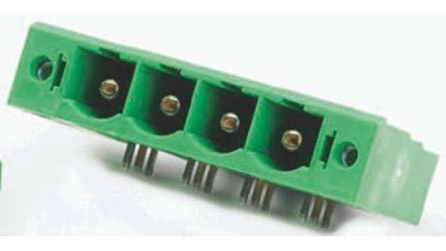 Phoenix Contact, 10.16mm Pitch, COMBICON PC, 4 Way, Right Angle, Pluggable Terminal Block, Header, Through Hole, Solder | 1913730