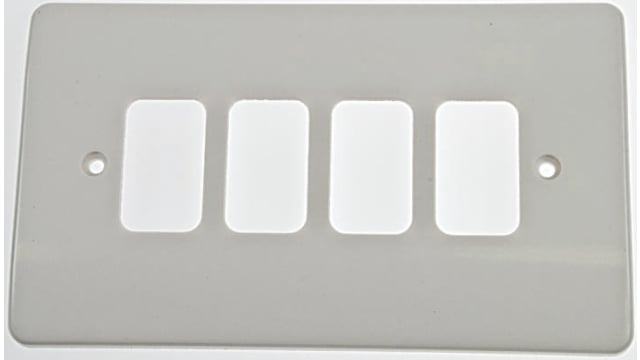 MK Electric White 4 Gang Light Switch Cover | K3634 WHI