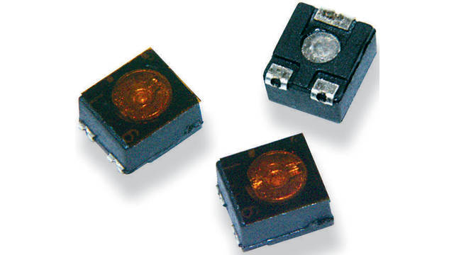 10 kΩ, Surface Mount Trimmer Potentiometer, J-Hook 0.1 W Top Adjust TE Connectivity, 3204 | 3204X103P