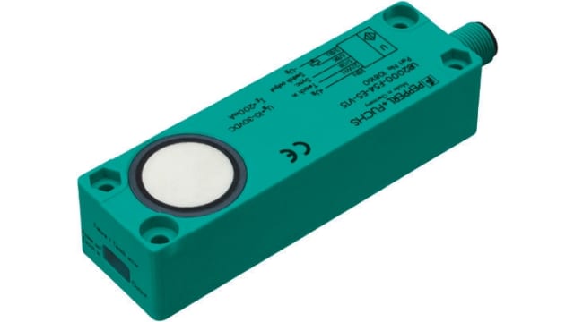 Pepperl + Fuchs Ultrasonic Block Proximity Sensor, 2 m Detection, PNP NO/NC, 10 → 30 V dc | UB2000-F54-E5-V15