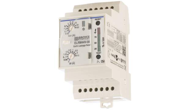 Broyce Control RCD Switch Earth Leakage Relay | ELRM44V-30 115/230VAC