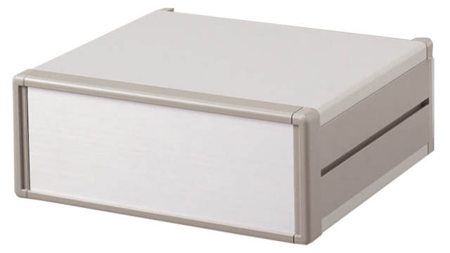 Takachi Electric Industrial MO Light Grey Aluminium Project Box 222 mm, 450 mm, 430 mm | MO222-43-45GS