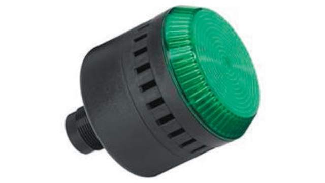 Allen Bradley 855PC Series Green Sounder Beacon, 24 V ac/dc, Panel Mount, 103dB at 1 Metre | 855PC-B24LE322