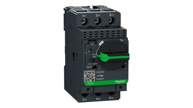 Schneider Electric 0.16 → 0.25 A TeSys Motor Protection Circuit Breaker | GV2P02