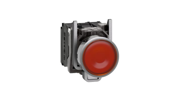 Schneider Electric Harmony XB4 Series Illuminated Push Button Switch, Spring Return, Panel, 22 mm Cutout, SPDT, Orange | XB4BW35G5