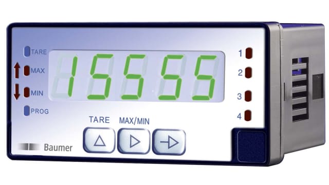 Baumer PA418 LED Digital Panel Multifunction Meter for AC Voltage, AC Current,  48 mm  x 96 mm | PA418.015AX01