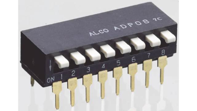 TE Connectivity Piano DIP Switch Through Hole | ADP0804