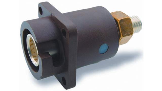 ITT Cannon, Veam Snaplock IP67 Brown Panel Mount 1P Mains Connector Socket, Rated At 250A, 1.0 kV | SNPF-S-TP-BN