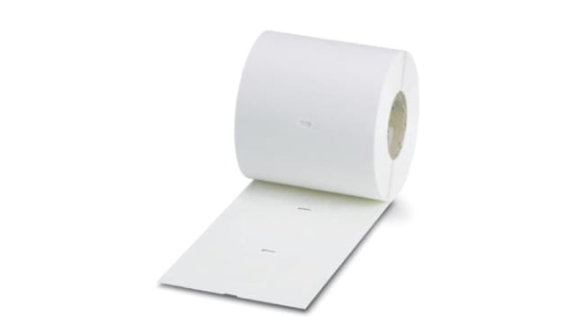 Phoenix Contact White Cable Labels, 63.5 mm Width, 1500 Per Pack Qty, 63.5 mm | 0817536