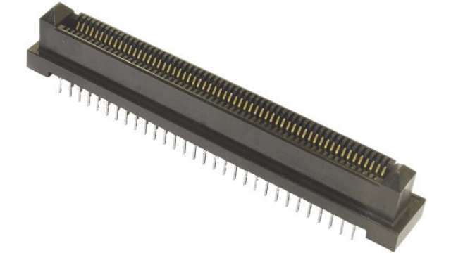 TE Connectivity 1FHP Series Straight Backplane Connector Male, Surface Mount, 64-Contacts, 1 mm Pitch, 2 Row, Solder | 5120534-1