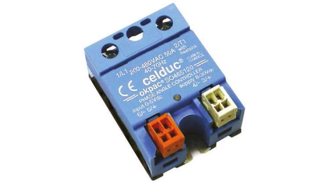 Celduc SO4 Series Solid State Relay, 50 A Load, Panel Mount, 480 V ac Load, 10 V dc Control | SO465020