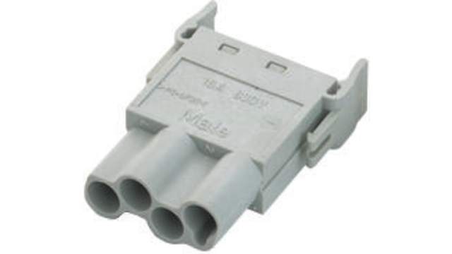 EPIC Heavy Duty Power Connector Module, 25A, Male, HBE 2.5, MCS Series, 4 Contacts | 10399000 + 11190200