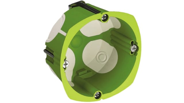 Schneider Electric Green Polypropylene Junction Box, IP20, 1 Gangs 71 mm 39 mm 71 mm | IMT35001