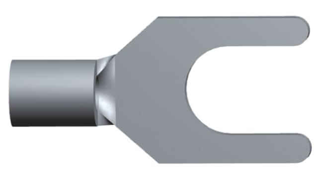 TE Connectivity, 130519 Uninsulated Crimp Spade Connector, 22 AWG to 16 AWG, M4 Stud Size | 130519