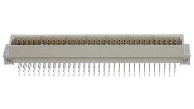 TE Connectivity Eurocard 96 Way 2.54 mm Pitch, Type Through Hole, Type C, Type Solder Class Class C2, 3 Row Male, Right | 9-1393644-1