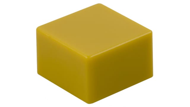 Omron Yellow Tactile Switch Cap for Series B3F-4000, Series B3W-4000, Series B3F-5000 | B32-1230