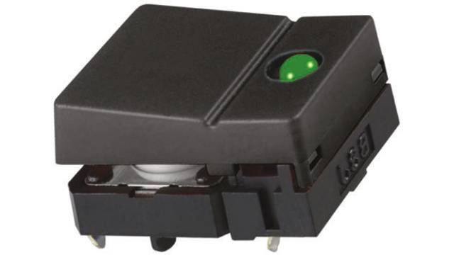 Omron Black Button Tactile Switch, SPST 50 mA @ 24 V dc 6.8mm Through Hole | B3J-4100