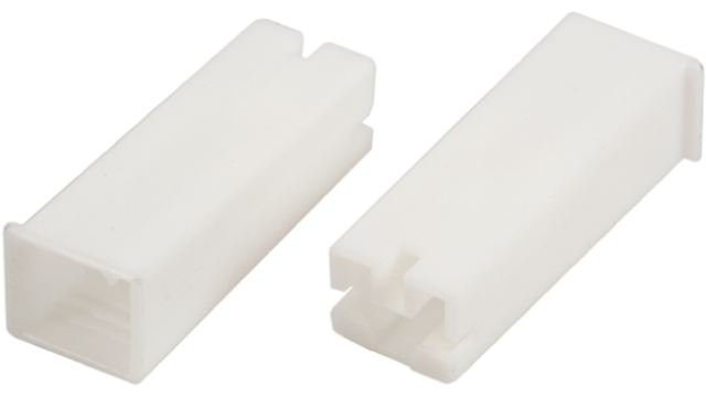 TE Connectivity, Positive Lock .250 Mk II 1 Way Nylon Crimp Terminal Housing, 6.35 mm Tab Size, Natural | 2-172076-1