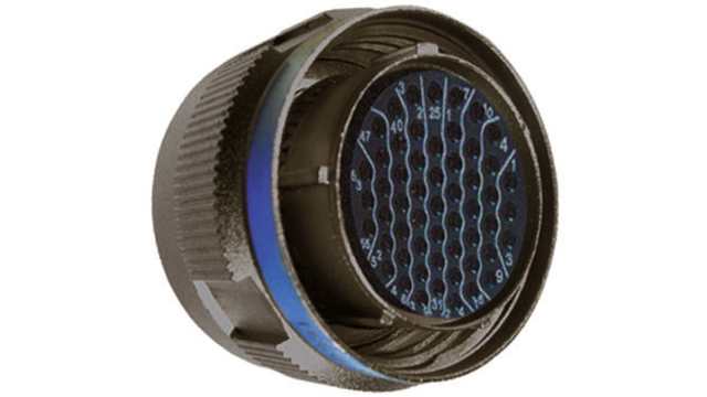 Souriau Sunbank by Eaton, 8D, Copper Alloy Straight 66 Way MIL Spec Circular Connector Female, Female Contacts,Shell | 8D719W35SN