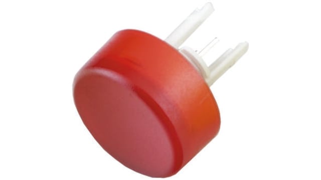EAO Red Round Push Button Lens for Use with 19 Series | 19-931.2