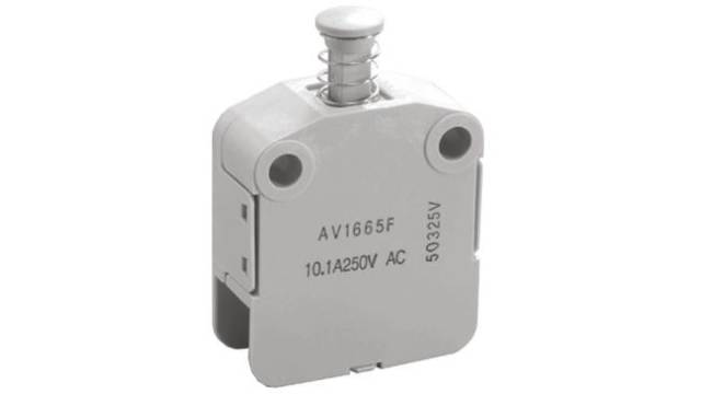 Panasonic Door Micro Switch, Plunger, SPST 10.1 A @ 250 V ac, -25 → +85°C | AV16653F