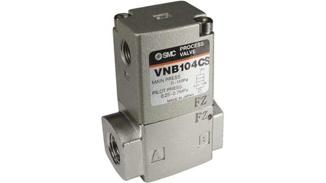 SMC Cylinder type Pneumatic Actuated Valve, 1 Mpa, Female 1/8 in | VNB104B-F6A