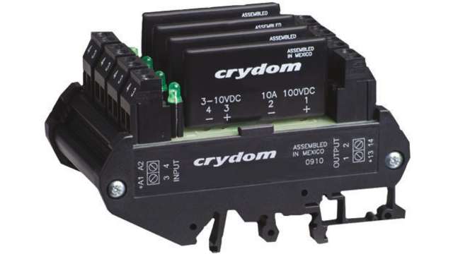 Sensata Crydom DRA4-CMX Series Solid State Interface Relay, 28 V Control, 8 A Load, DIN Rail Mount | DRA4-CMXE100D10