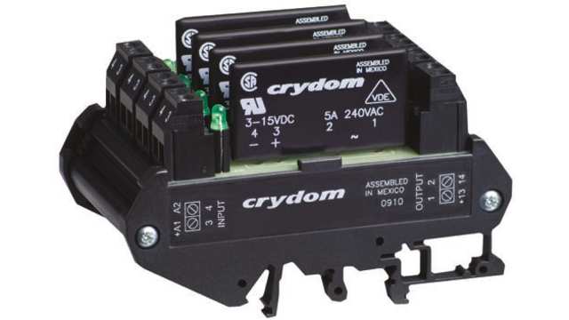 Sensata Crydom DRA4-CX Series Solid State Interface Relay, 15 V dc Control, 5 A rms Load, DIN Rail Mount | DRA4-CX240D5