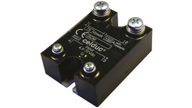 Celduc SCM Series Solid State Relay, 150 A Load, Panel Mount, 100 V dc Load, 32 V dc Control | SCM0150100