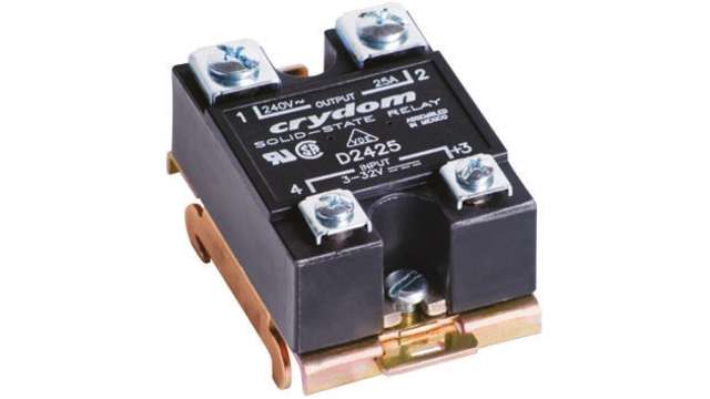 Sensata Crydom HS501DR Series Solid State Relay, 10 A Load, DIN Rail Mount, 660 V ac Load, 32 V Control | HS501DR-HD6025