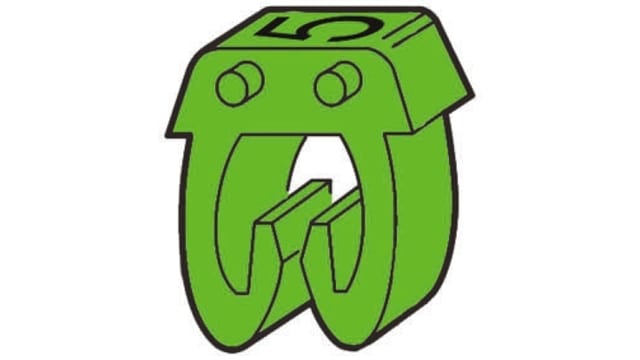 Legrand CAB 3 Clip-On Cable Marker, Pre-printed "5", 0.5 mm Cable, 0.15 mm Cable, 0 381 05 | 0 381 05