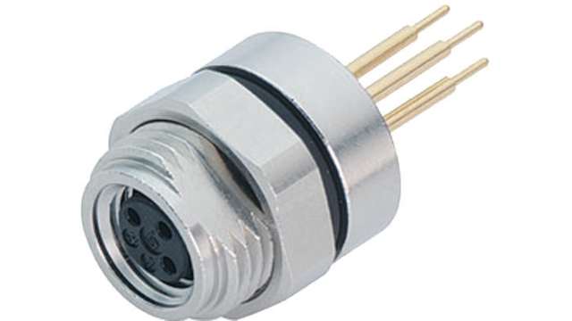 binder Circular Connector, 3 Contacts, Panel Mount, M8 Connector, Socket, Female, IP65, IP67, 718 Series | 09-3412-80-03