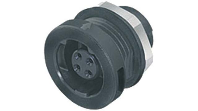 binder Circular Connector, 3 Contacts, Panel Mount, Micro Connector, Socket, Female, IP67, 420 Series | 09-4708-00-03
